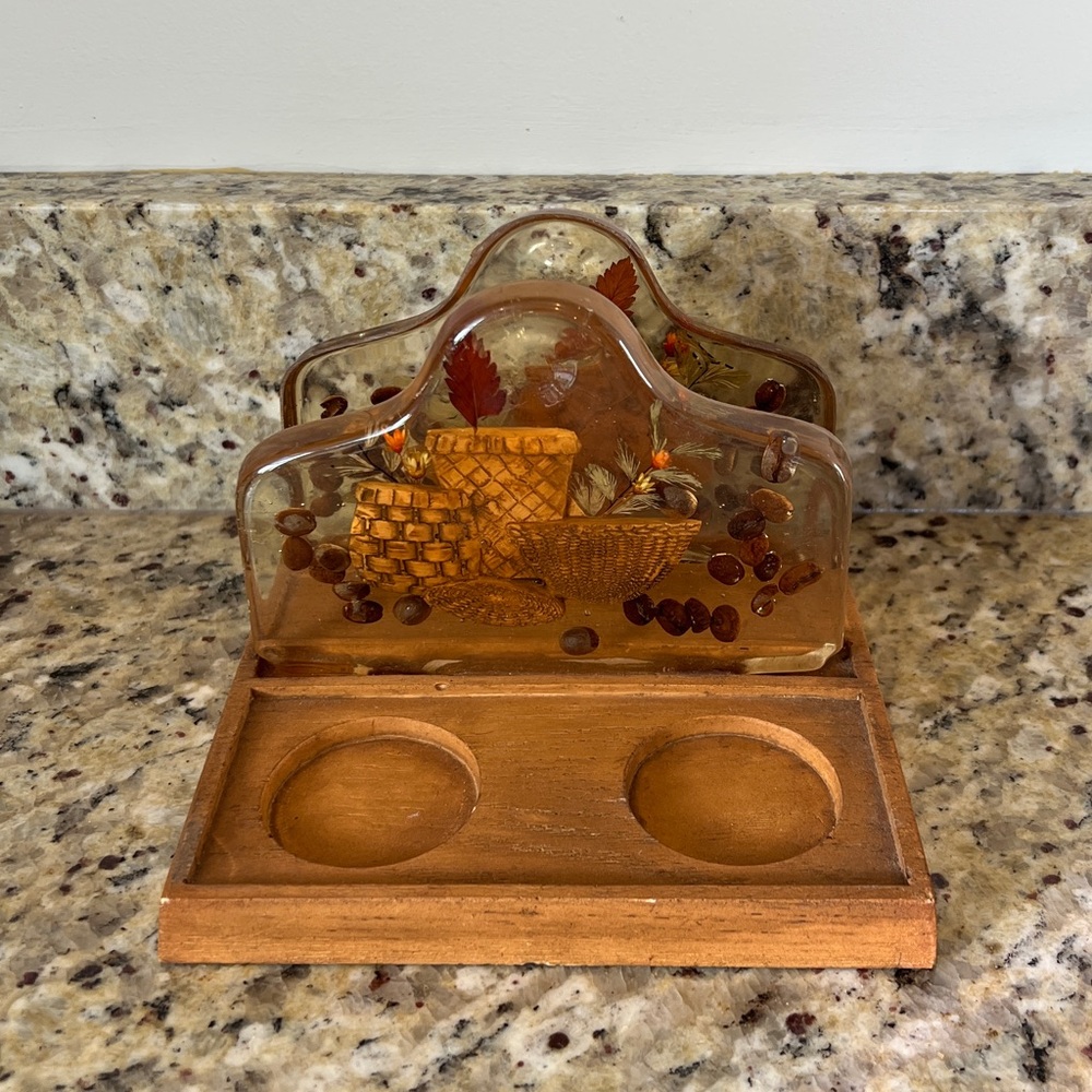 Vintage Lucite Napkin Holder